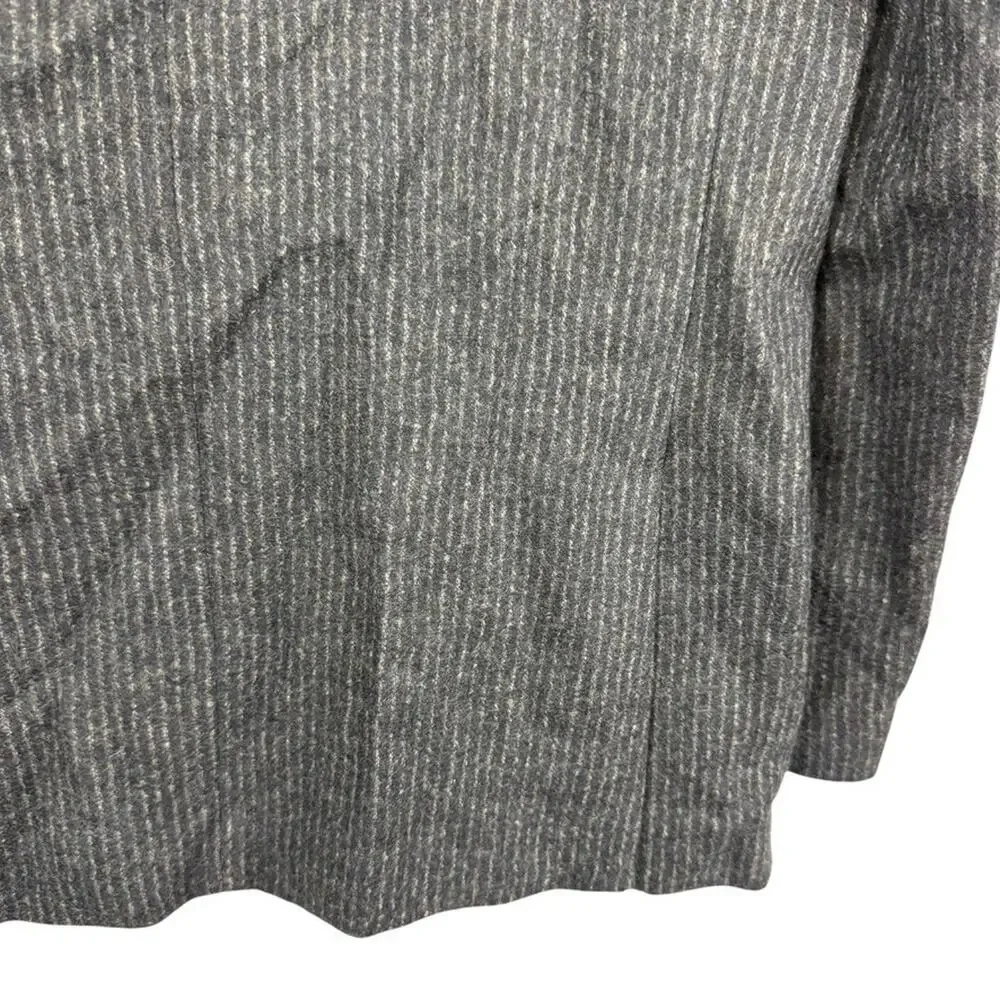 Banana Republic 100% Wool Striped Navy Suit Jacket Blazer Double Vent sz 40S